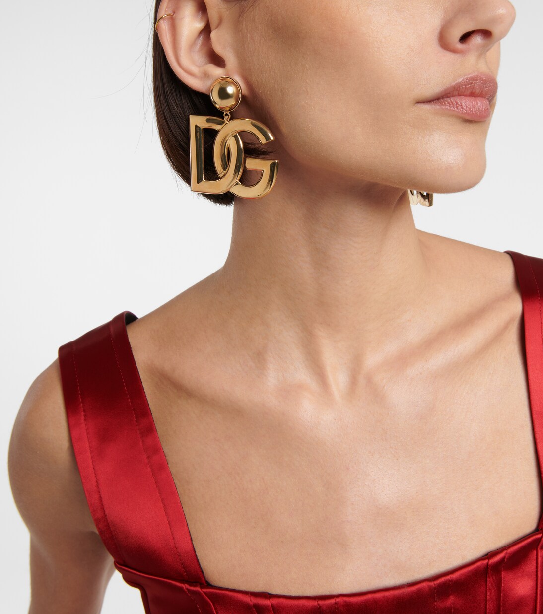 DG Clip on Earrings In Gold Dolce Gabbana Mytheresa DG Clip on Earrings In Gold Dolce Gabbana Mytheresa