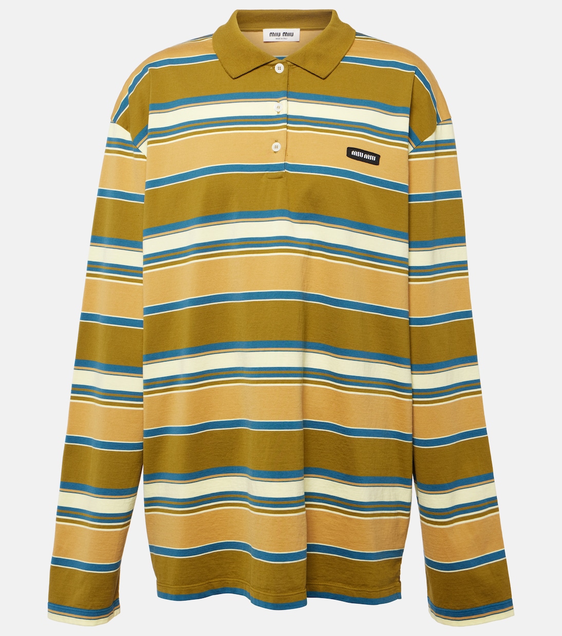 Polopullover aus Baumwoll-Jersey in Braun - Miu Miu | Mytheresa 