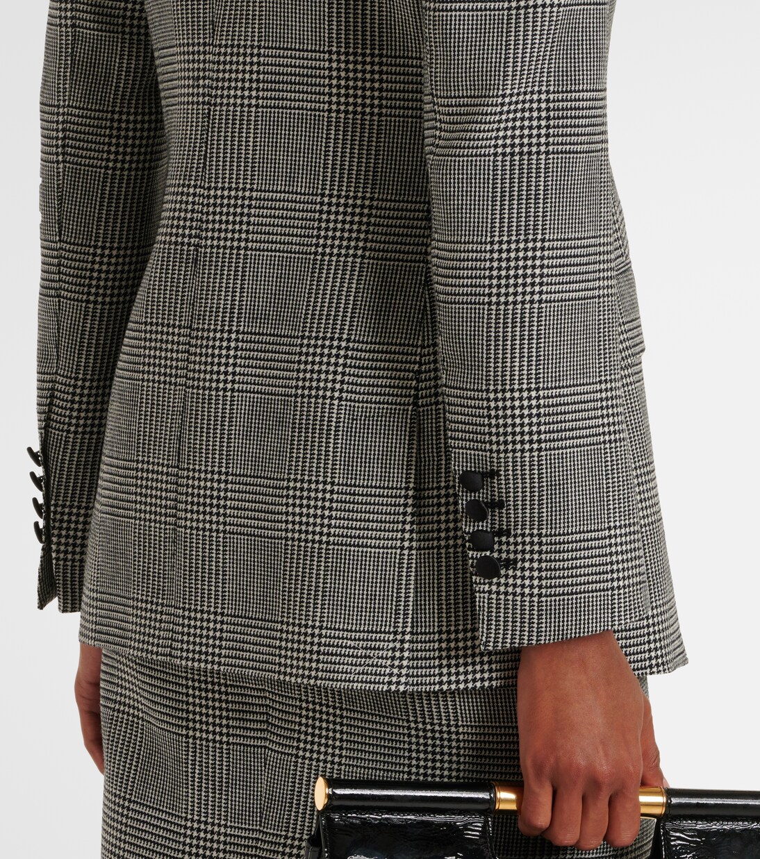 Dolce & Gabbana Gray Check Wool Slim Fit Blazer Jacket main image 1