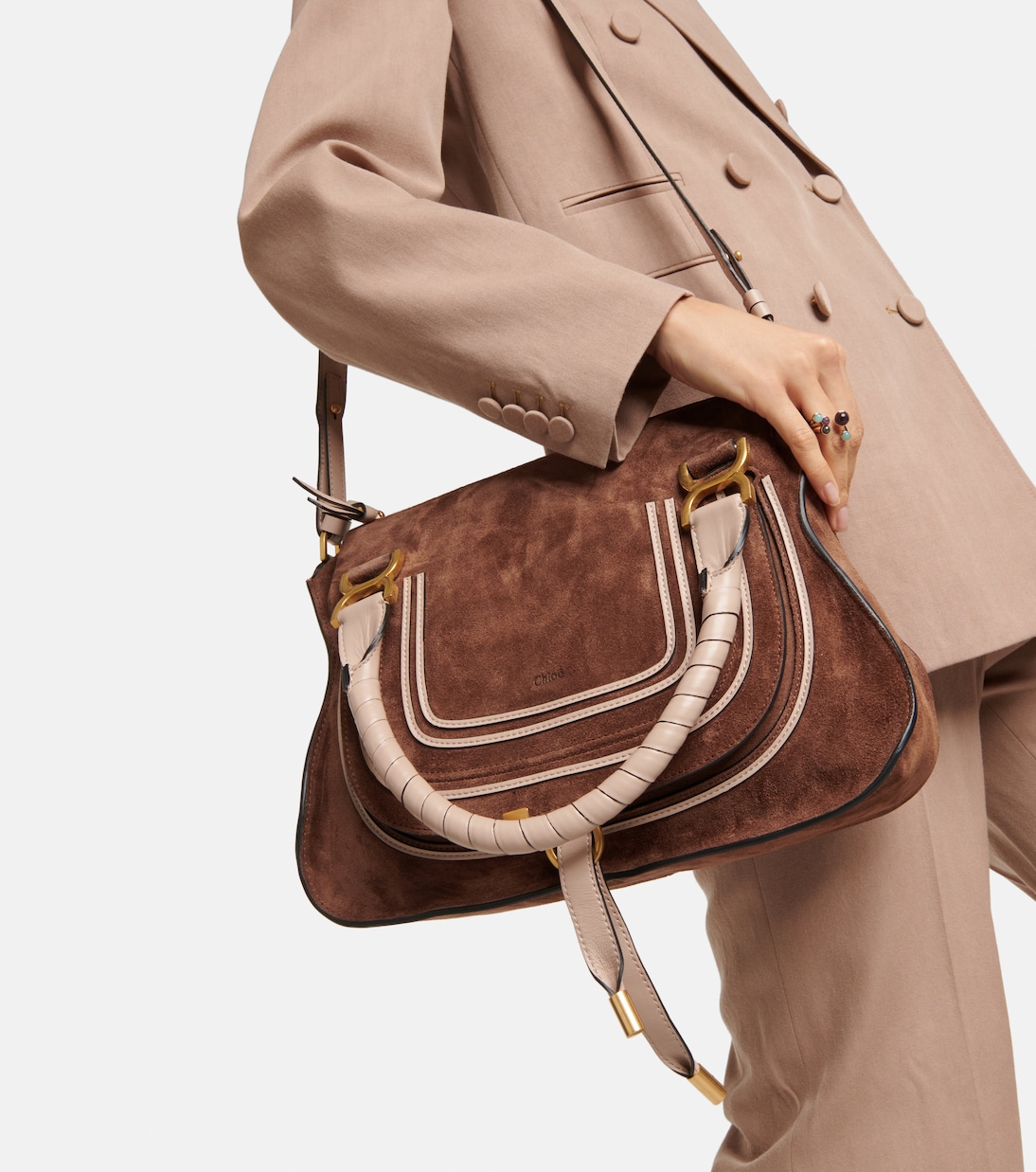 Sac Marcie Medium en daim | Chloé