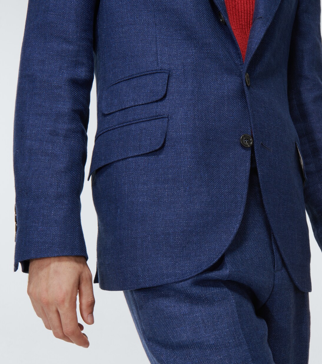 Anzug aus einem Leinengemisch in Blau - Brunello Cucinelli | Mytheresa 