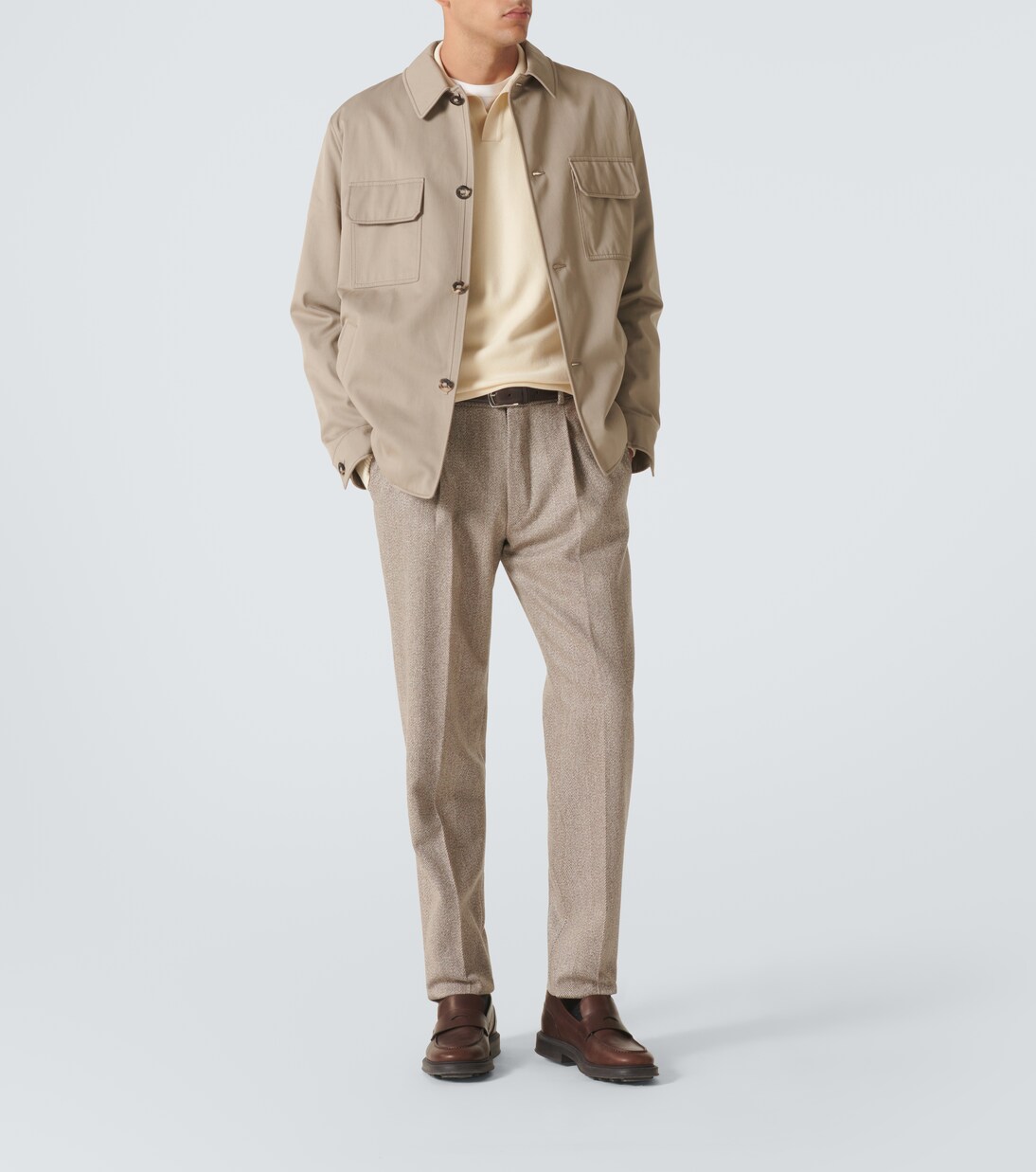 Pale Yellow Lucca Short Sleeve Polo Sweater