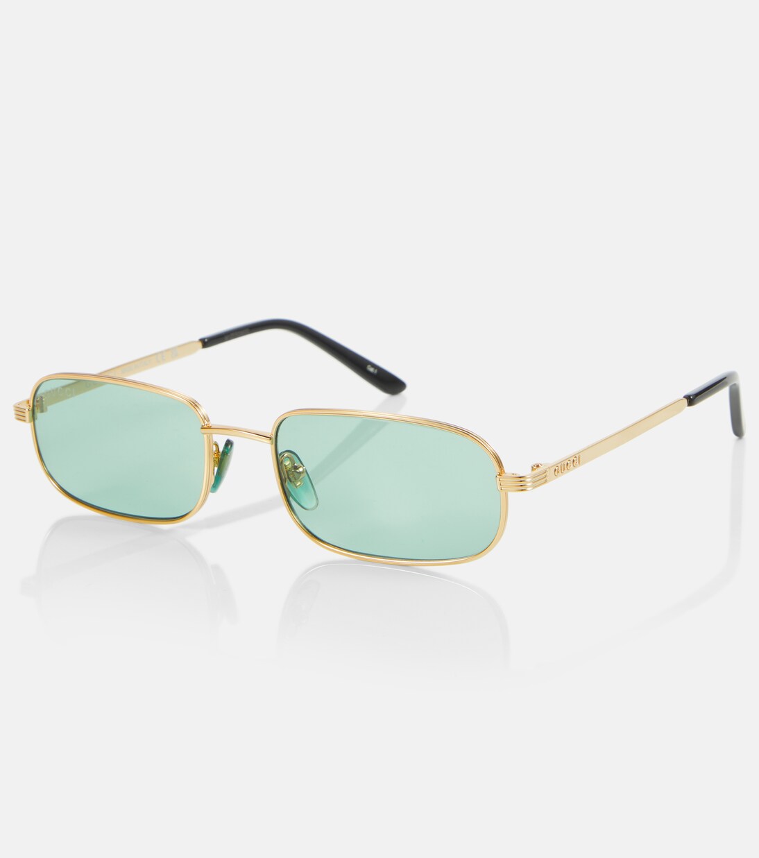 Eckige Sonnenbrille in Gold - Gucci | Mytheresa