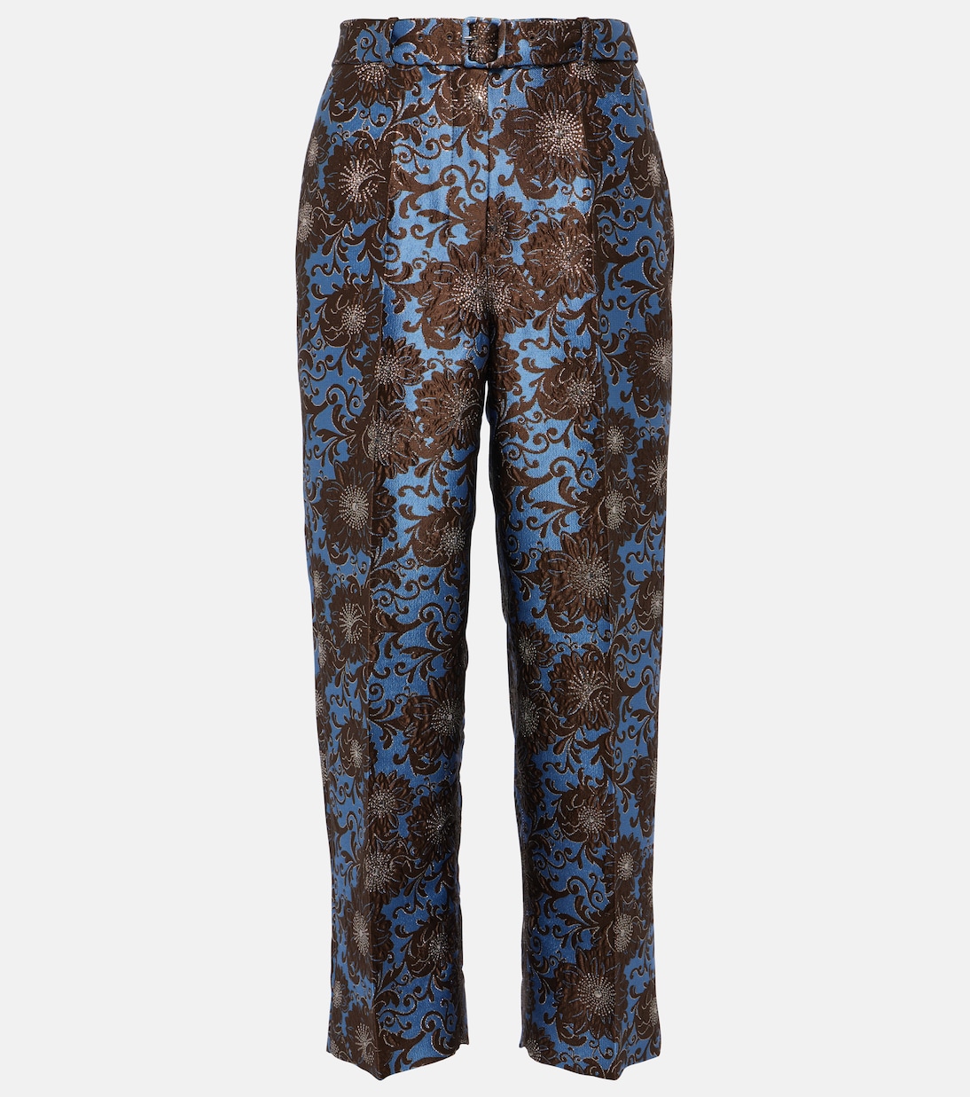 Gerade Hose Elio aus Jacquard in Blau - S Max Mara | Mytheresa 