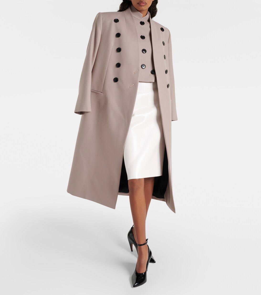 Wool jacket in beige - Alaia | Mytheresa