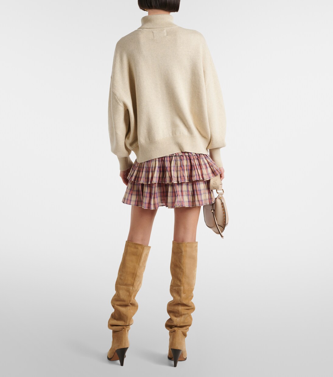 Rollkragenpullover Nash aus Baumwolle und Wolle in Grau - Marant 
