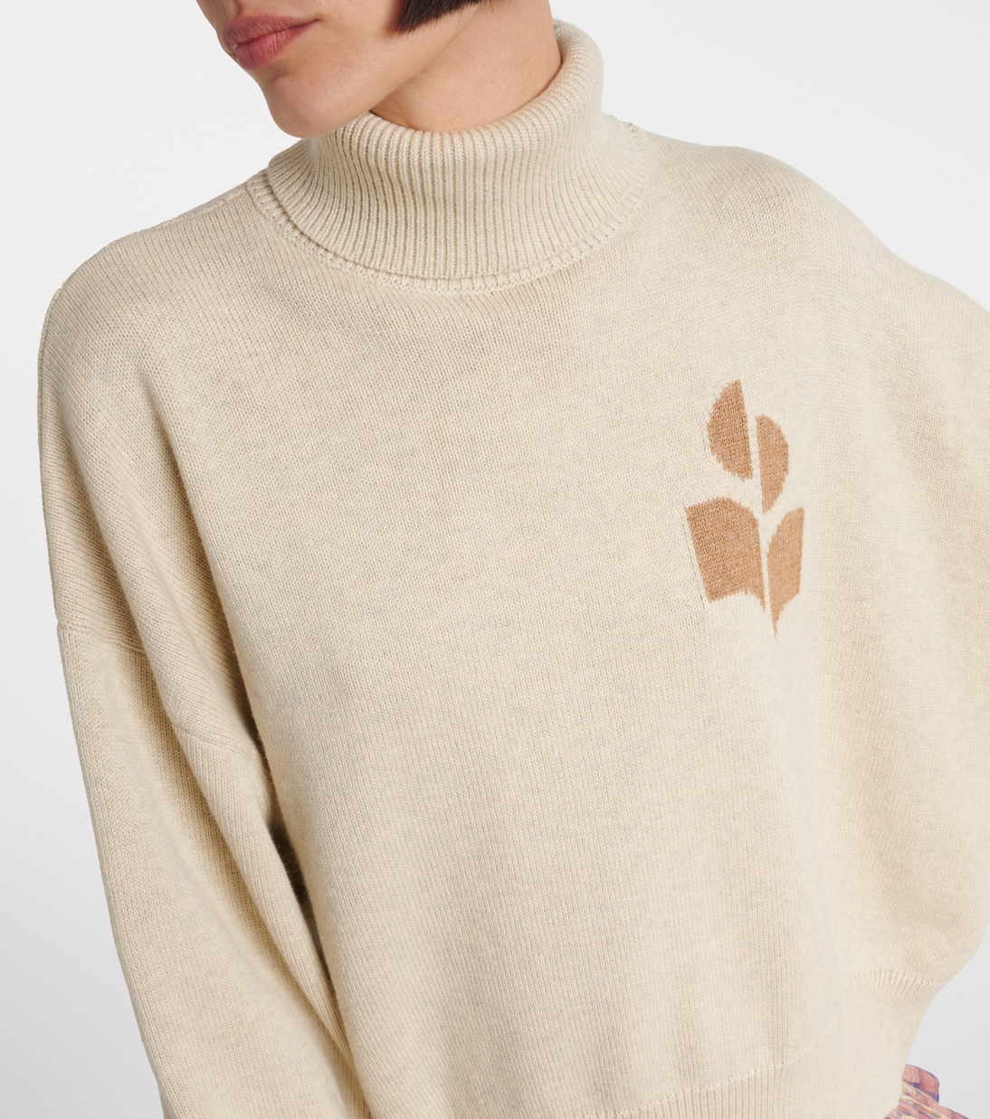 Rollkragenpullover Nash aus Baumwolle und Wolle in Grau - Marant  