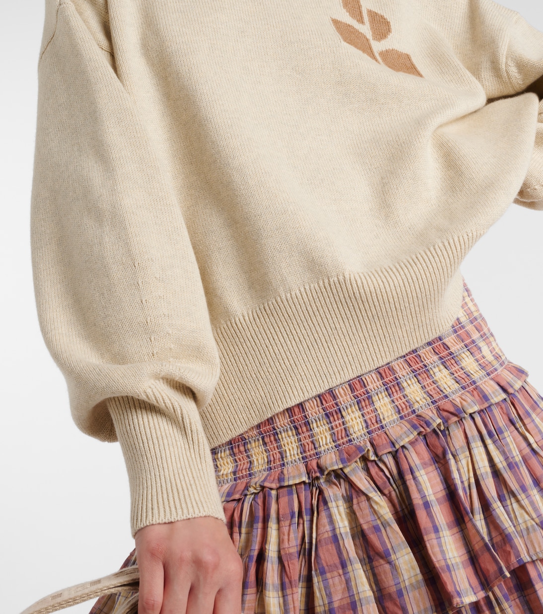 Rollkragenpullover Nash aus Baumwolle und Wolle in Grau - Marant  