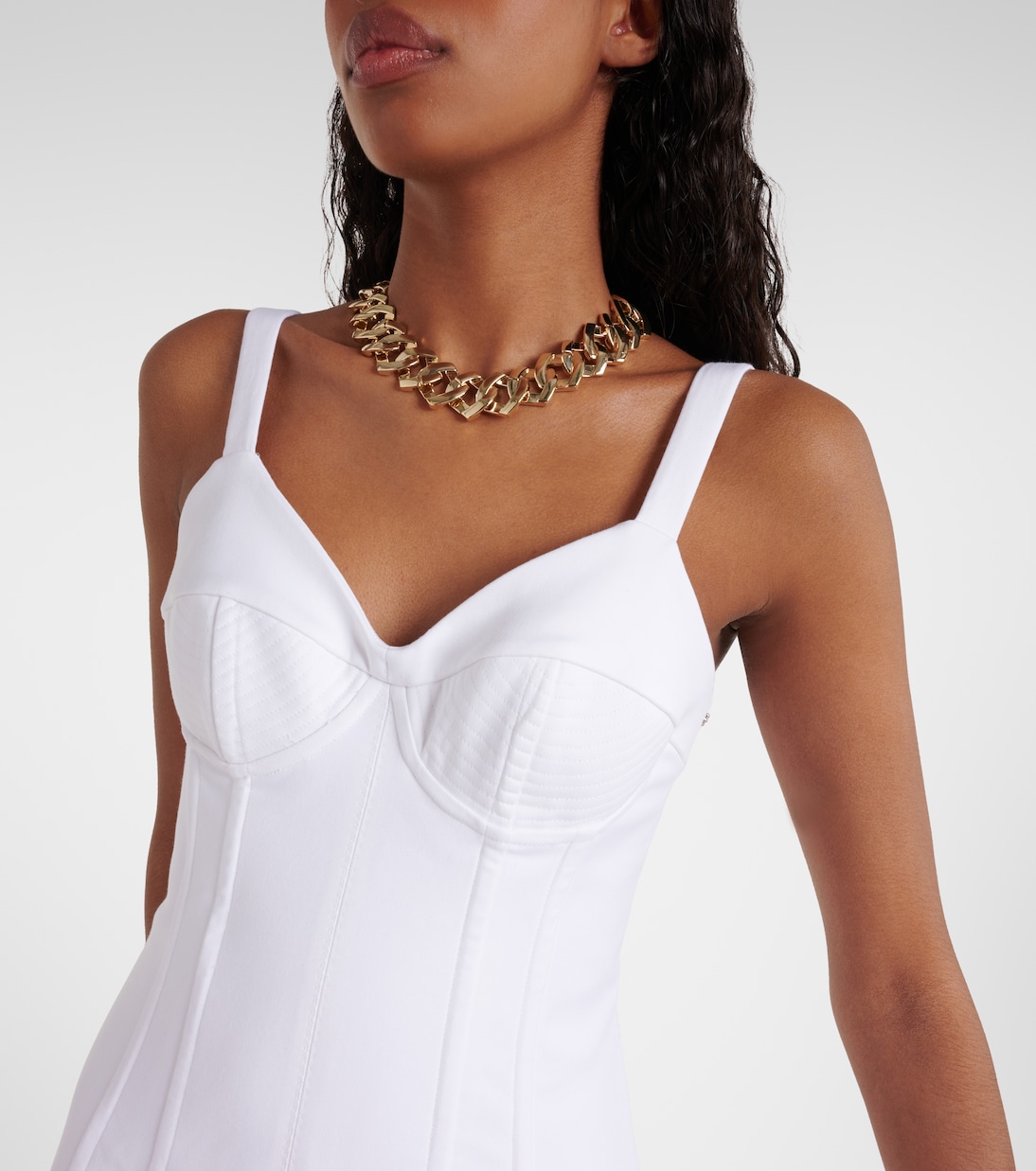 Cotton bustier midi dress | Sportmax