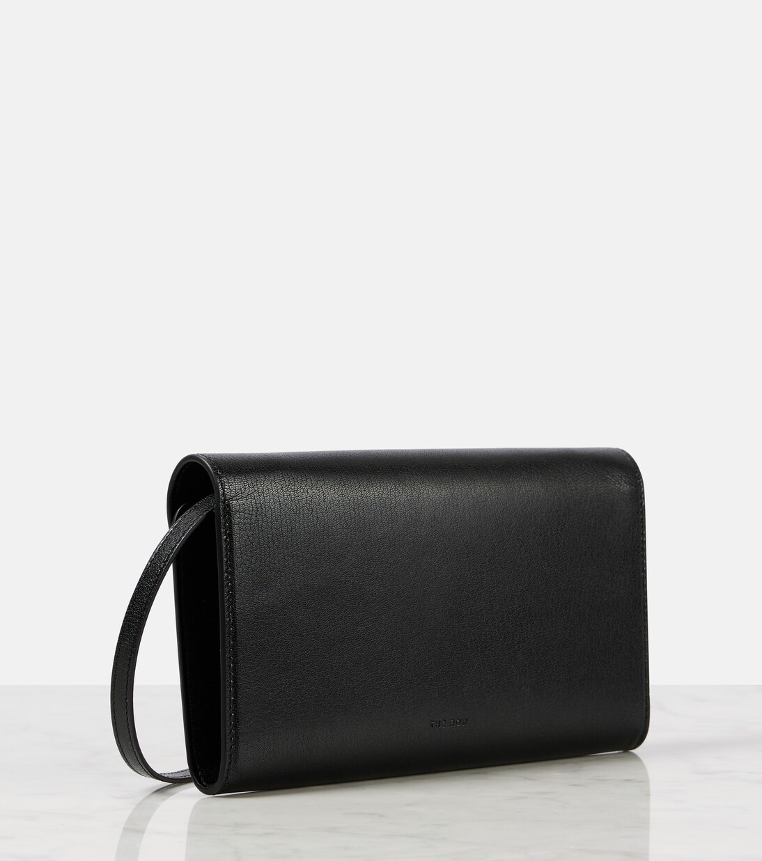 Clutch Evening aus Leder in Schwarz - The Row | Mytheresa 