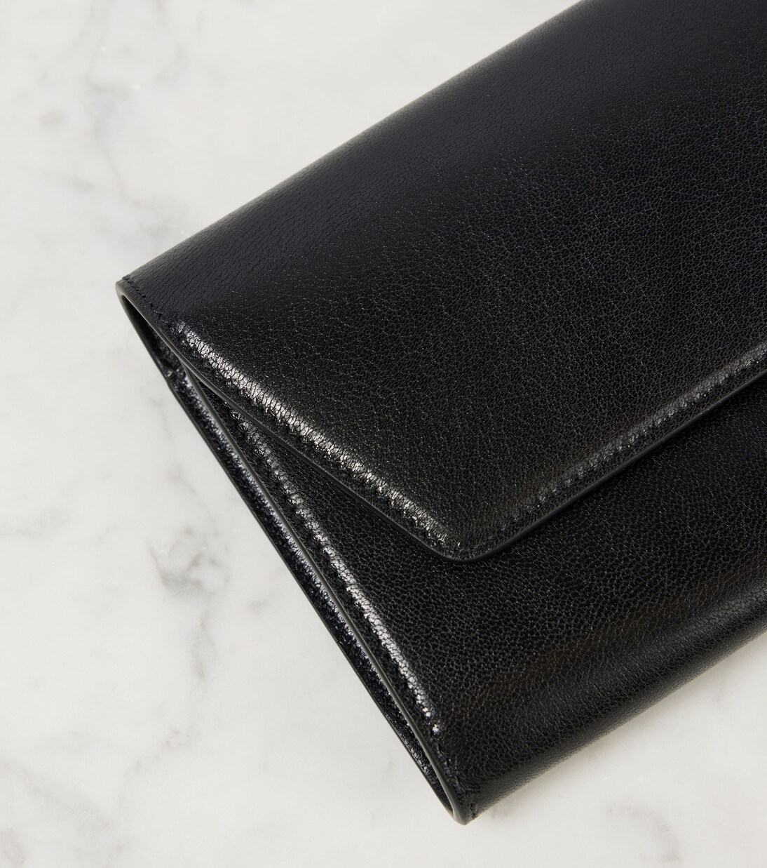 Clutch Evening aus Leder in Schwarz - The Row | Mytheresa 