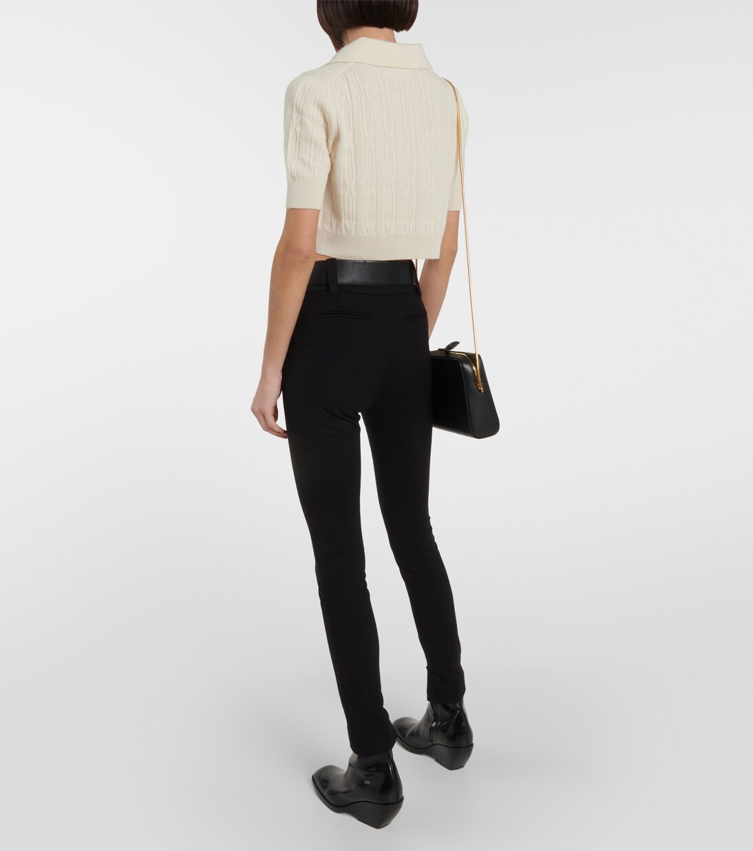 Pull Tricoté Câble JCrew – Mélange Cachemire – Marron – Taille XS – Occasion Très Bon État