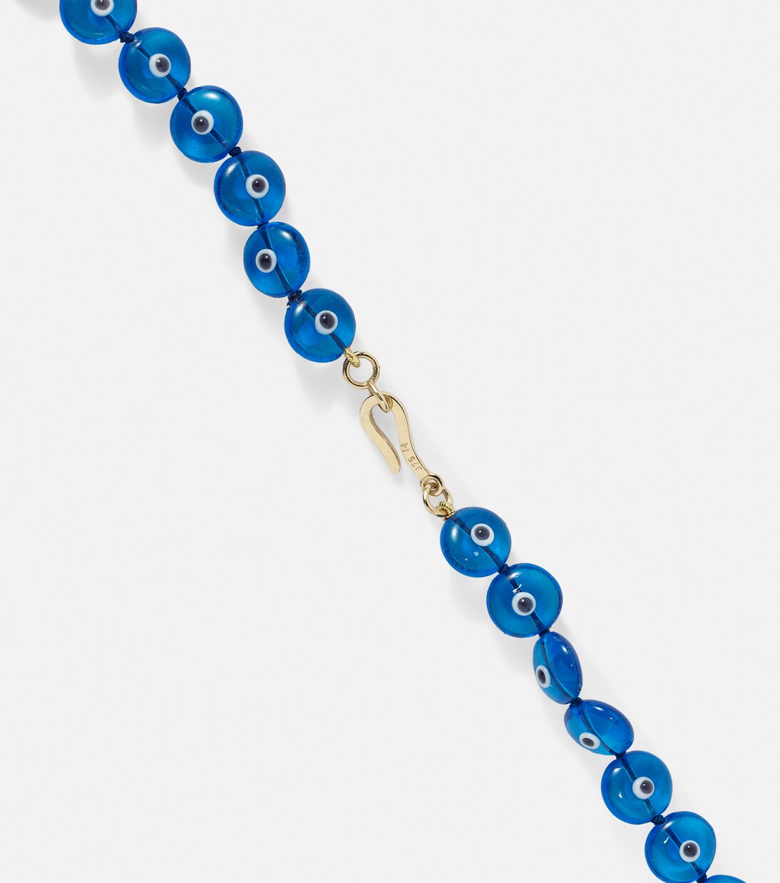 Halskette Evil Eye mit Diamanten in Multicolor - Ileana Makri 