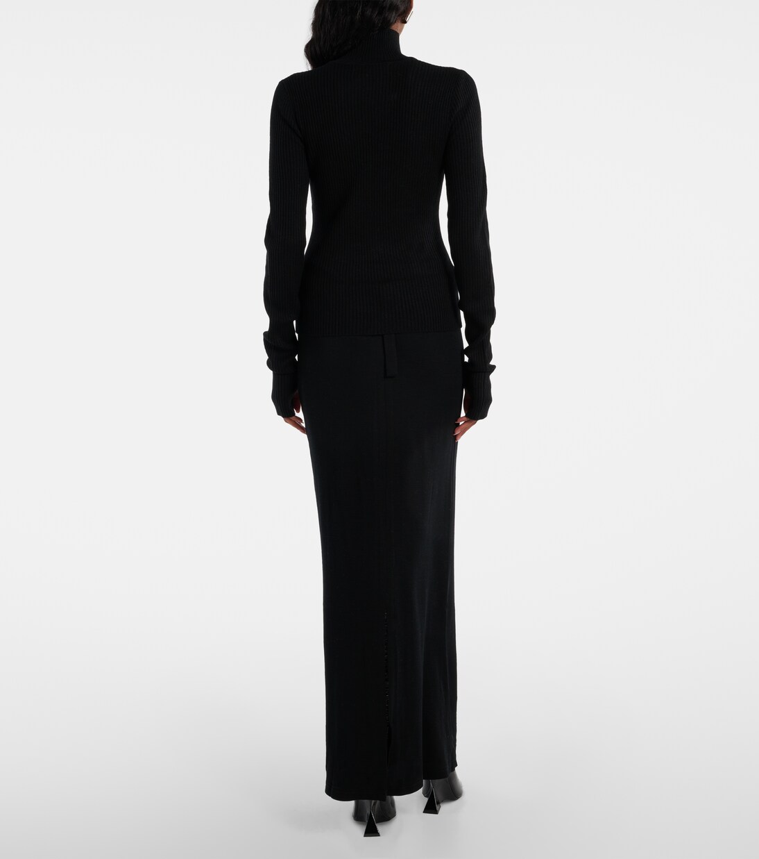 Chic Cutout Turtleneck Blouse