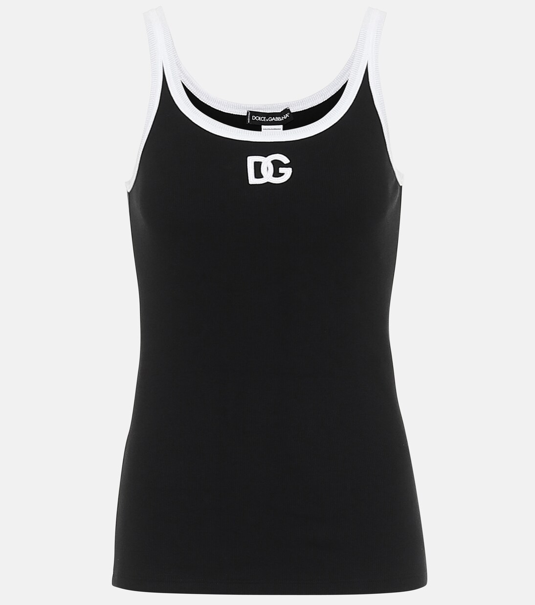 Tanktop aus Baumwolle in Schwarz - Dolce Gabbana | Mytheresa