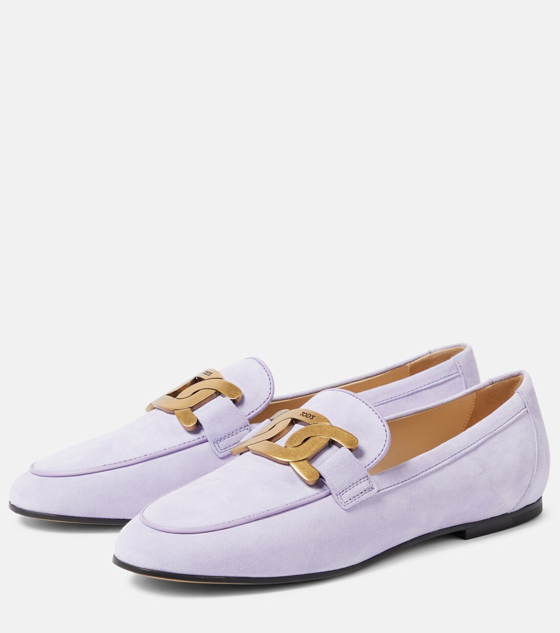 Turquoise Paris Suede Loafers main image 1