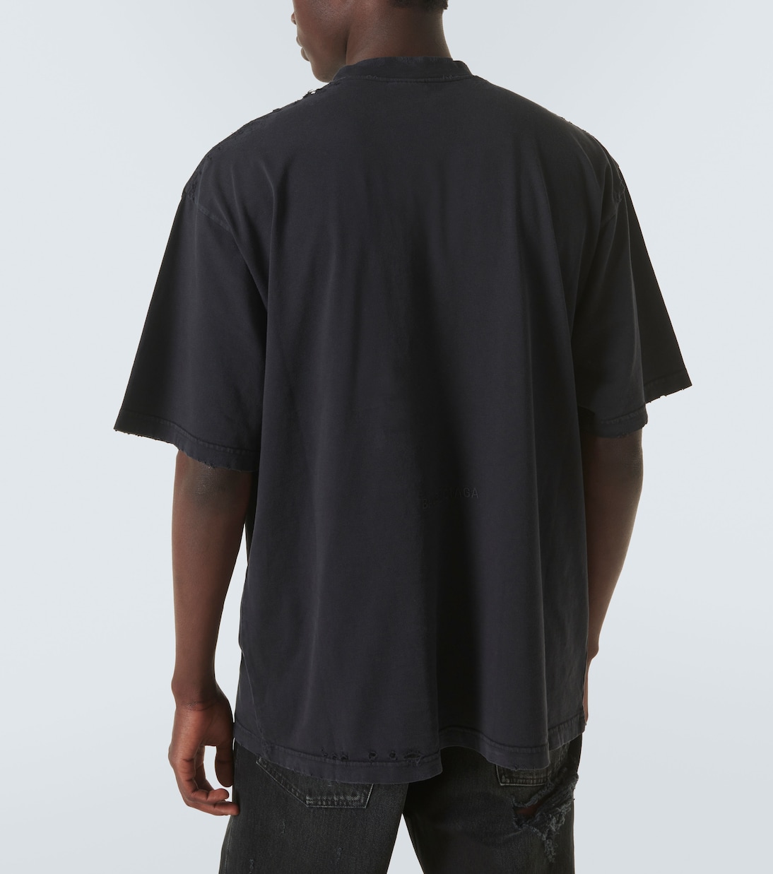 T-Shirt Paris Liberty aus Baumwoll-Jersey in Schwarz - Balenciaga 