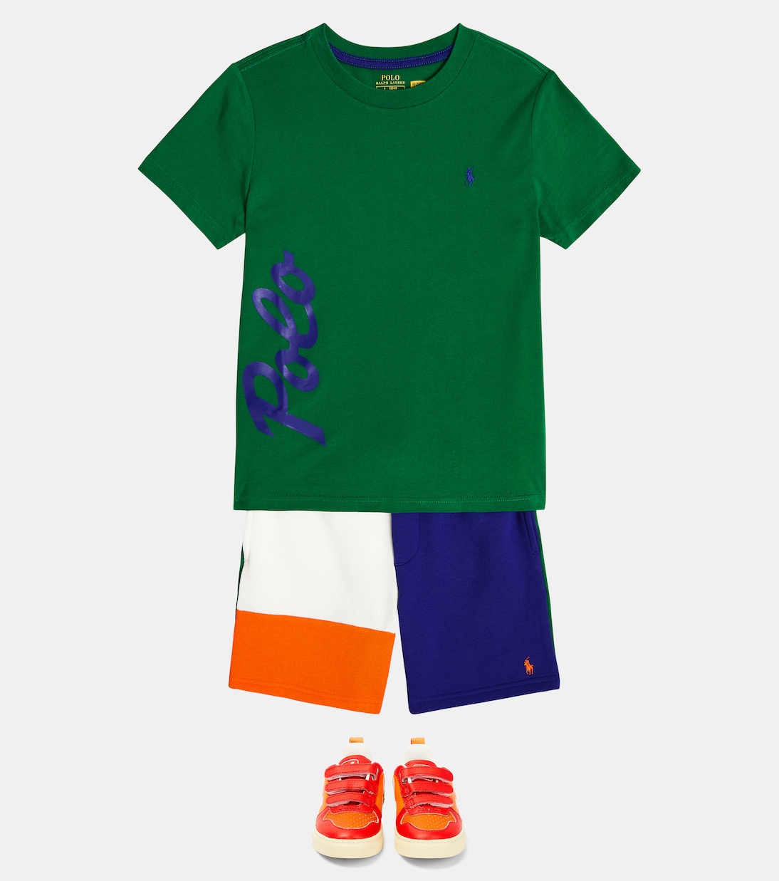 Boys Green Polo Cotton T-Shirt