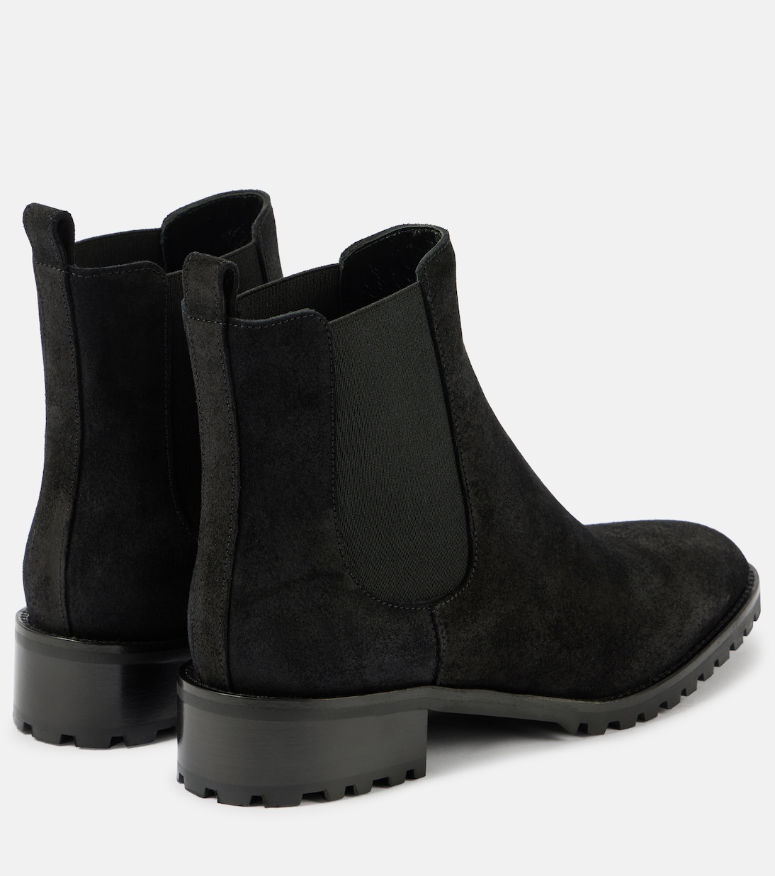 Chelata suede Chelsea boots in black - Manolo Blahnik 