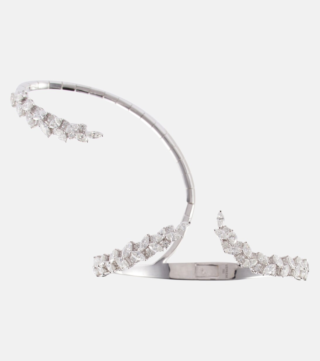 18kt gold bracelet with diamonds in silver - Yeprem | Mytheresa