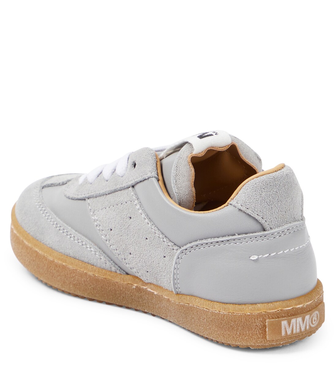 Leather sneakers in beige - MM 6 Maison Margiela Kids | Mytheresa 