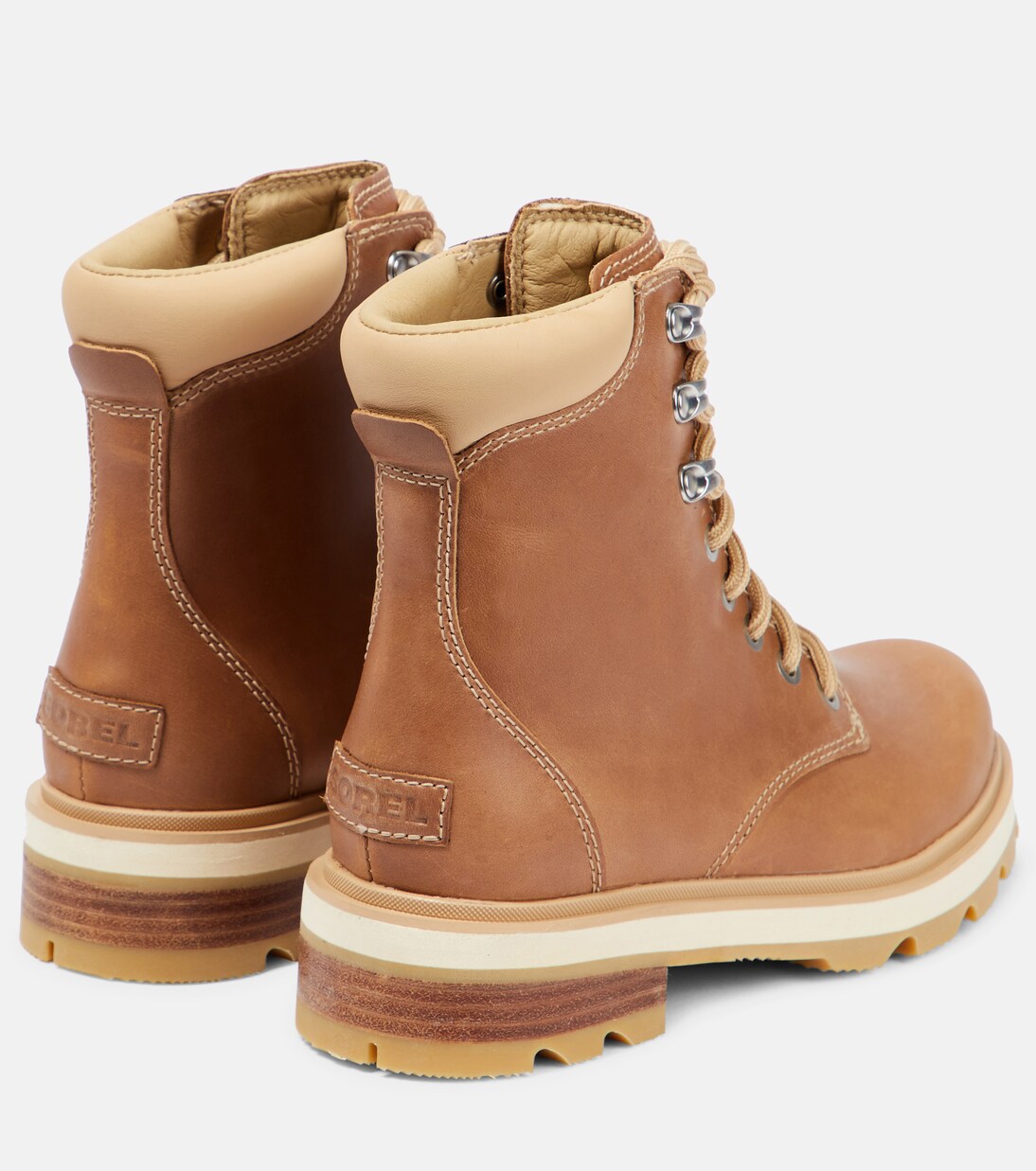 Schnürstiefel Torino Parc aus Leder in Beige - Sorel | Mytheresa