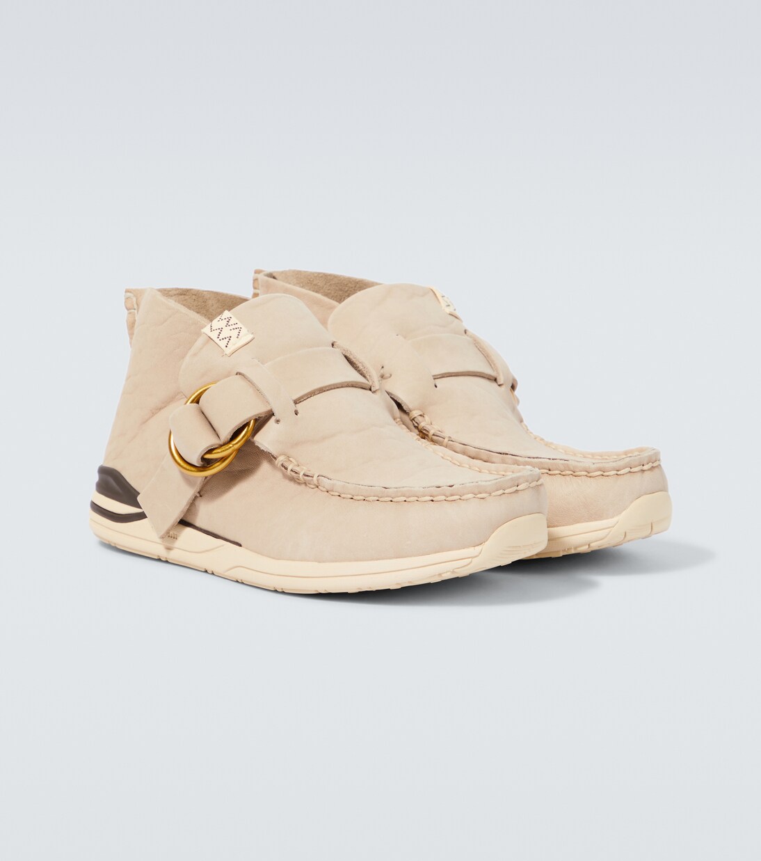 Sneakers Skynyrd Ring Moc-Folk aus Leder in Beige - Visvim | Mytheresa