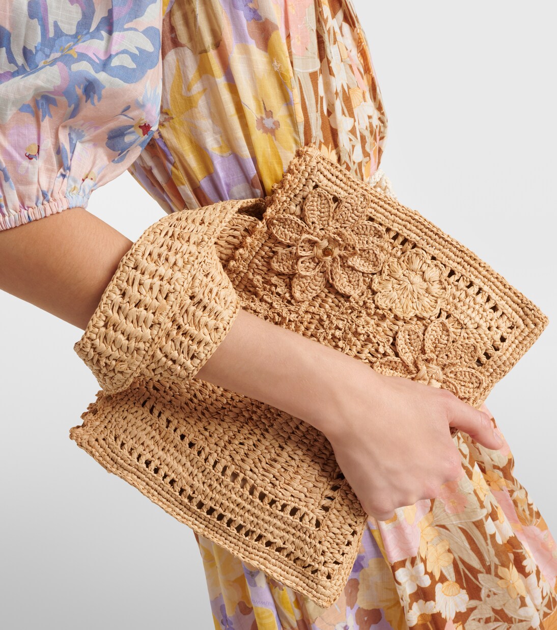 Tote Mini aus Raffiabast in Nude - Zimmermann | Mytheresa