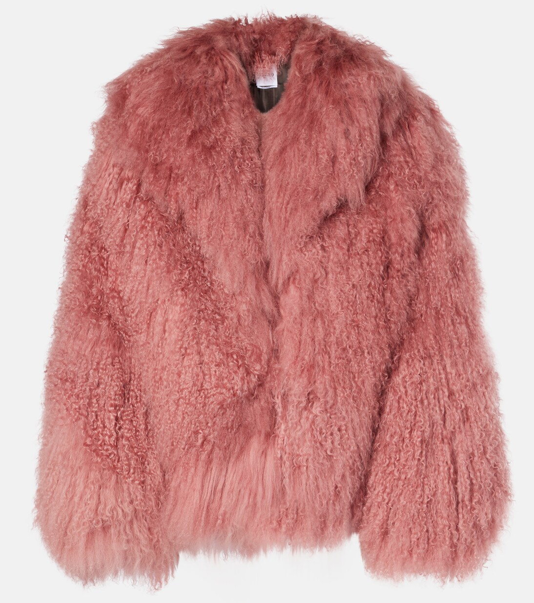 Shearling jacket in pink - The Attico | Mytheresa