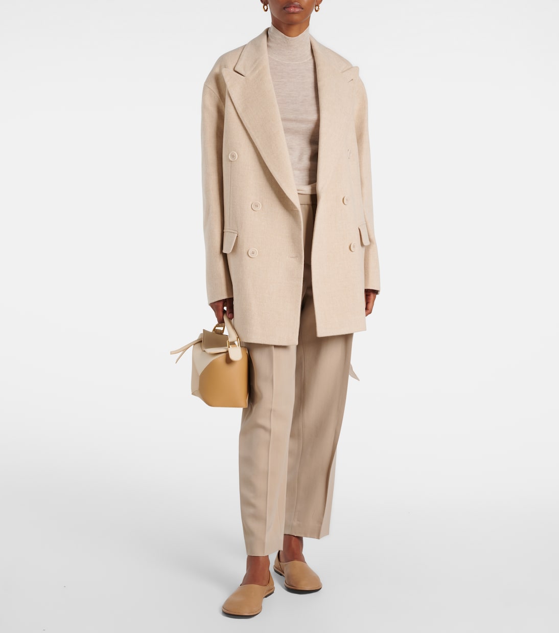 Silk Double Breasted Blazer