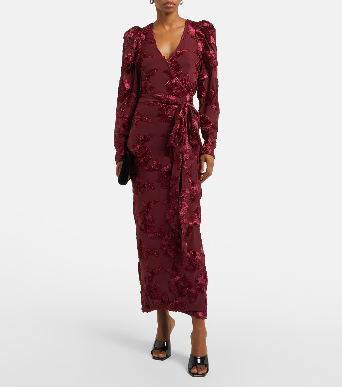 DESIRABLE DESTINATIONS MESH MIDI DRESS