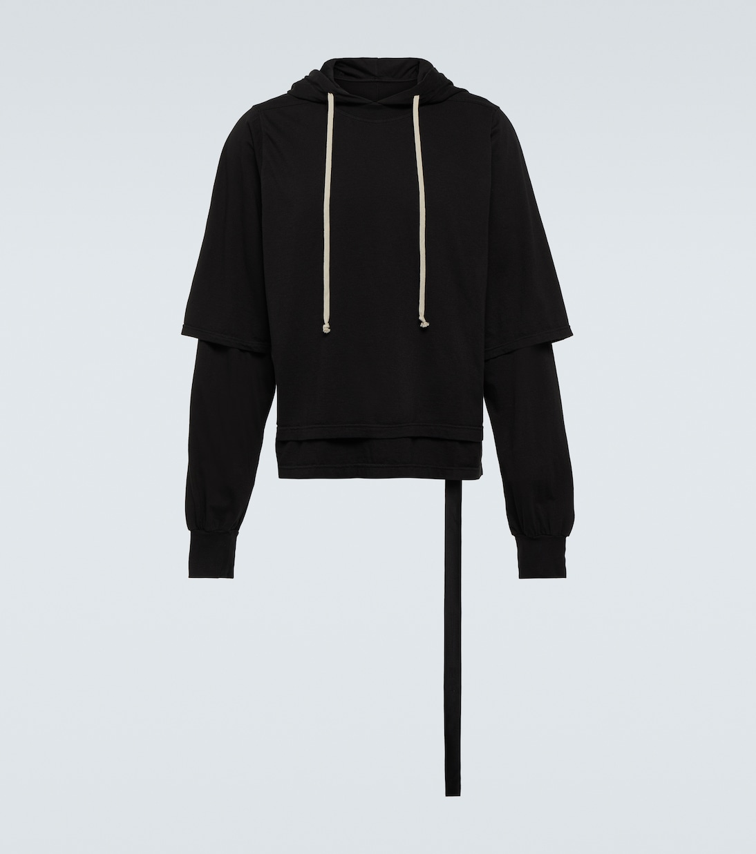 Hustler cotton jersey hoodie in black - DRKSHDW By Rick Owens 