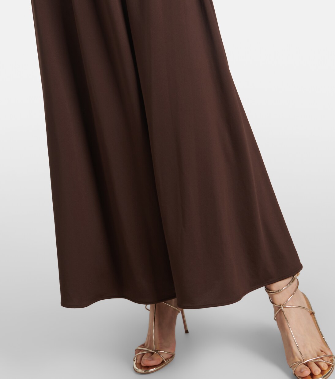 Charlotte off-shoulder jersey maxi dress in brown - Altuzarra  