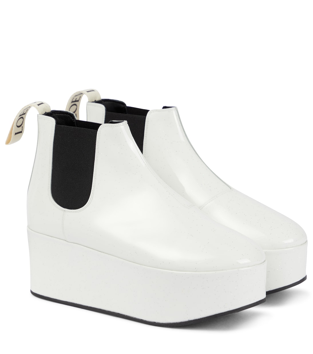 Patent leather platform Chelsea boots | Loewe