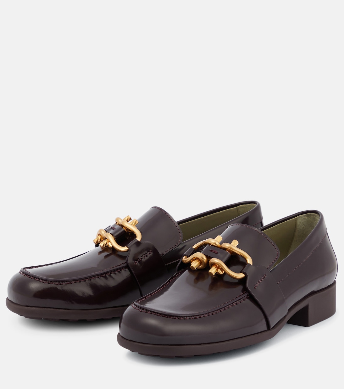 Loafers Monsieur aus Leder in Lila - Bottega Veneta | Mytheresa