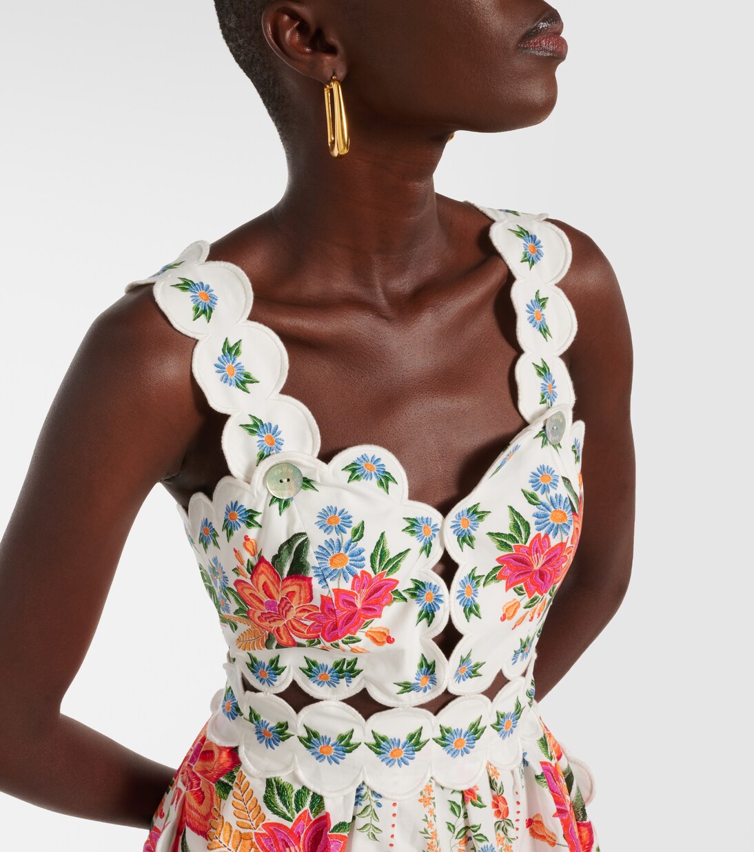 Midikleid aus Baumwolle in Multicolor - Farm Rio | Mytheresa