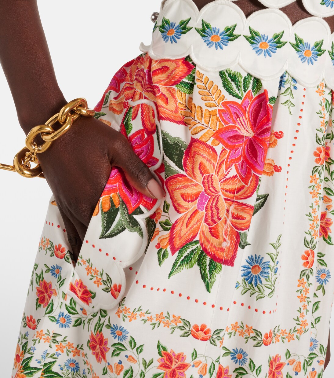 Midikleid aus Baumwolle in Multicolor - Farm Rio | Mytheresa