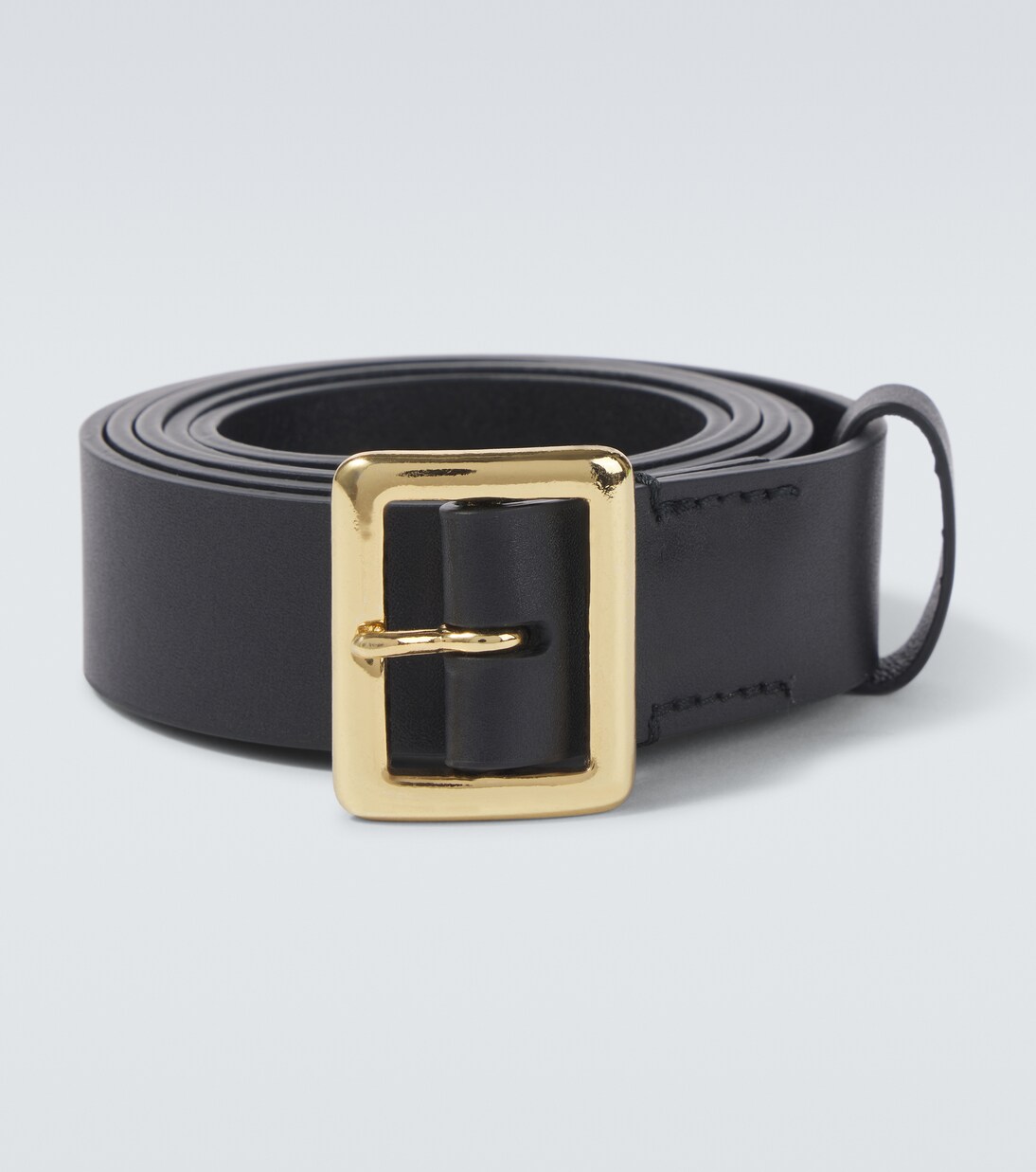 AURALEE LEATHER BELT BLACK S
