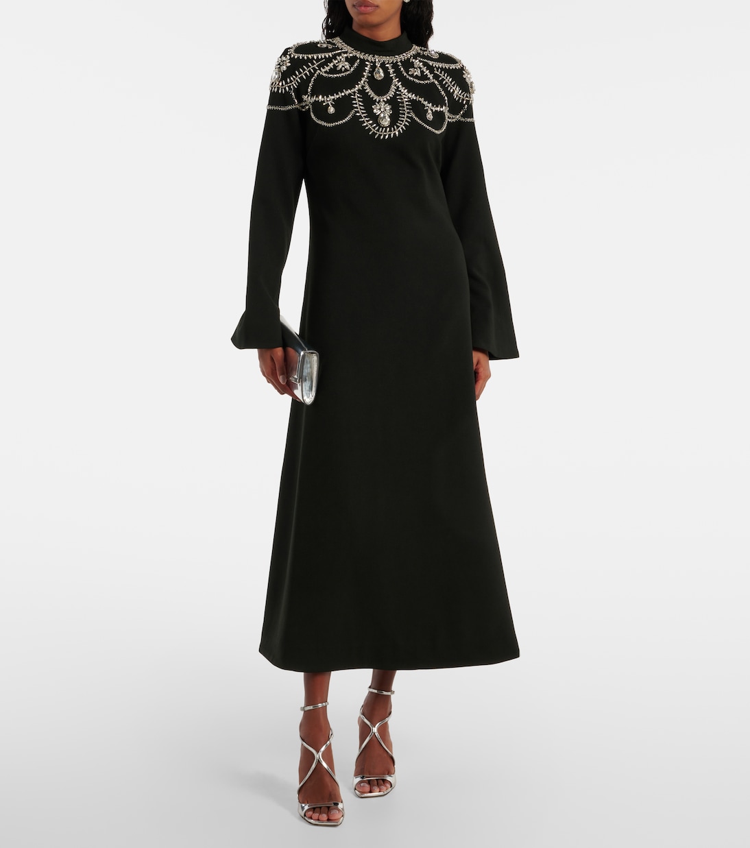 Odette Embellished Midi Dress