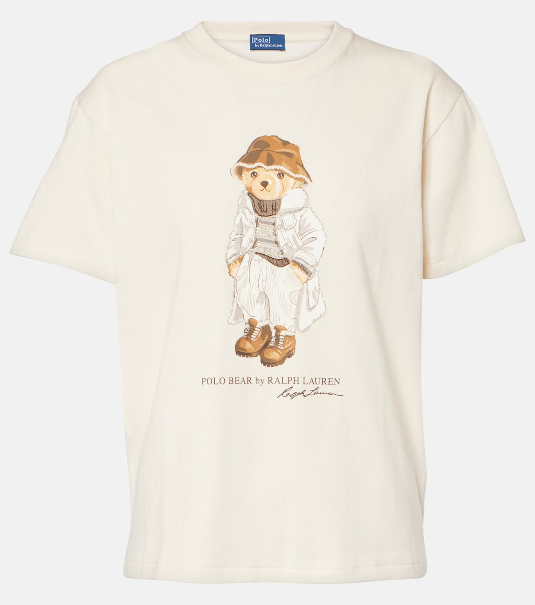 Camiseta De Niña Ralph Lauren Polo Bear Algodón Jersey Tallas  Años Blanca