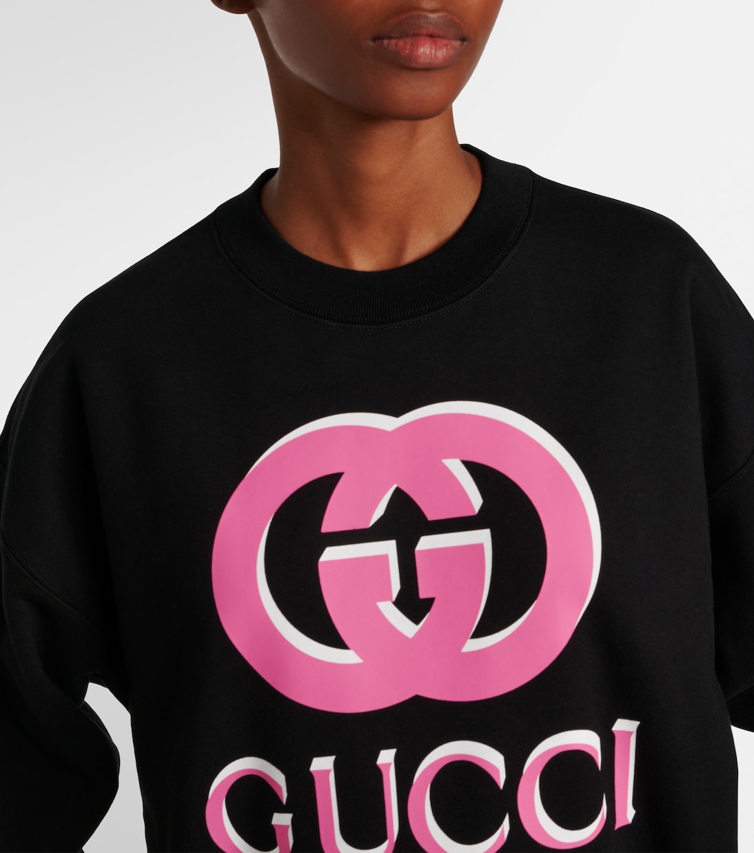 Pink gucci tennis sweatshirt sales