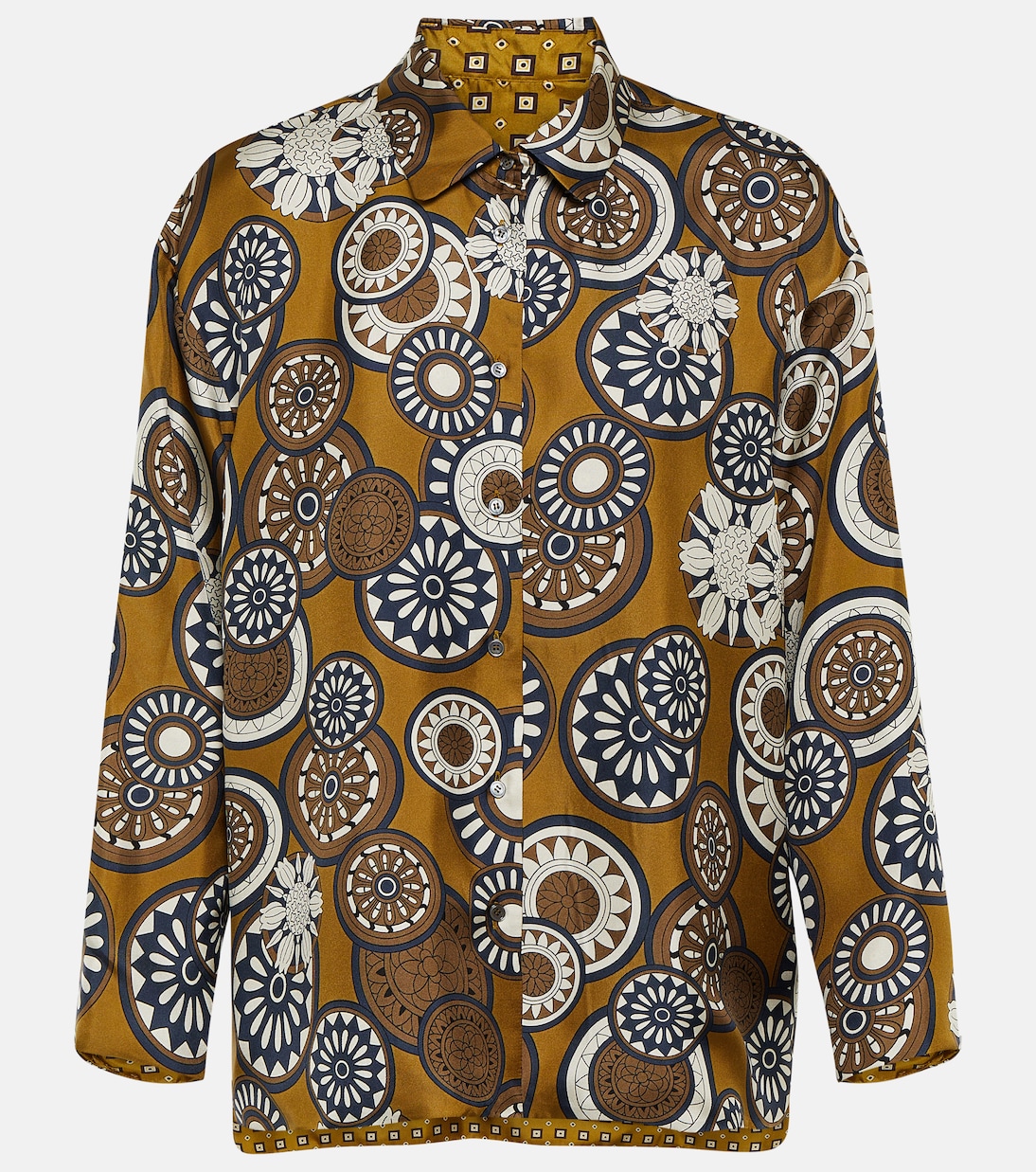 Hemd Timeshirt aus Crêpe de Chine in Multicolor - S Max Mara 