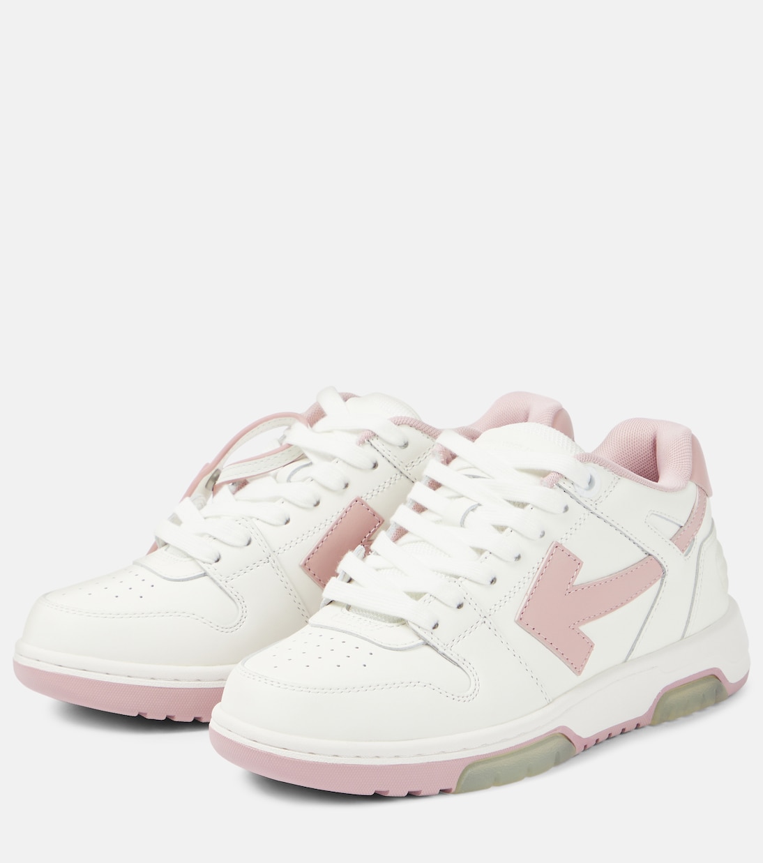 Out Of Office leather sneakers in multicoloured - Off White 