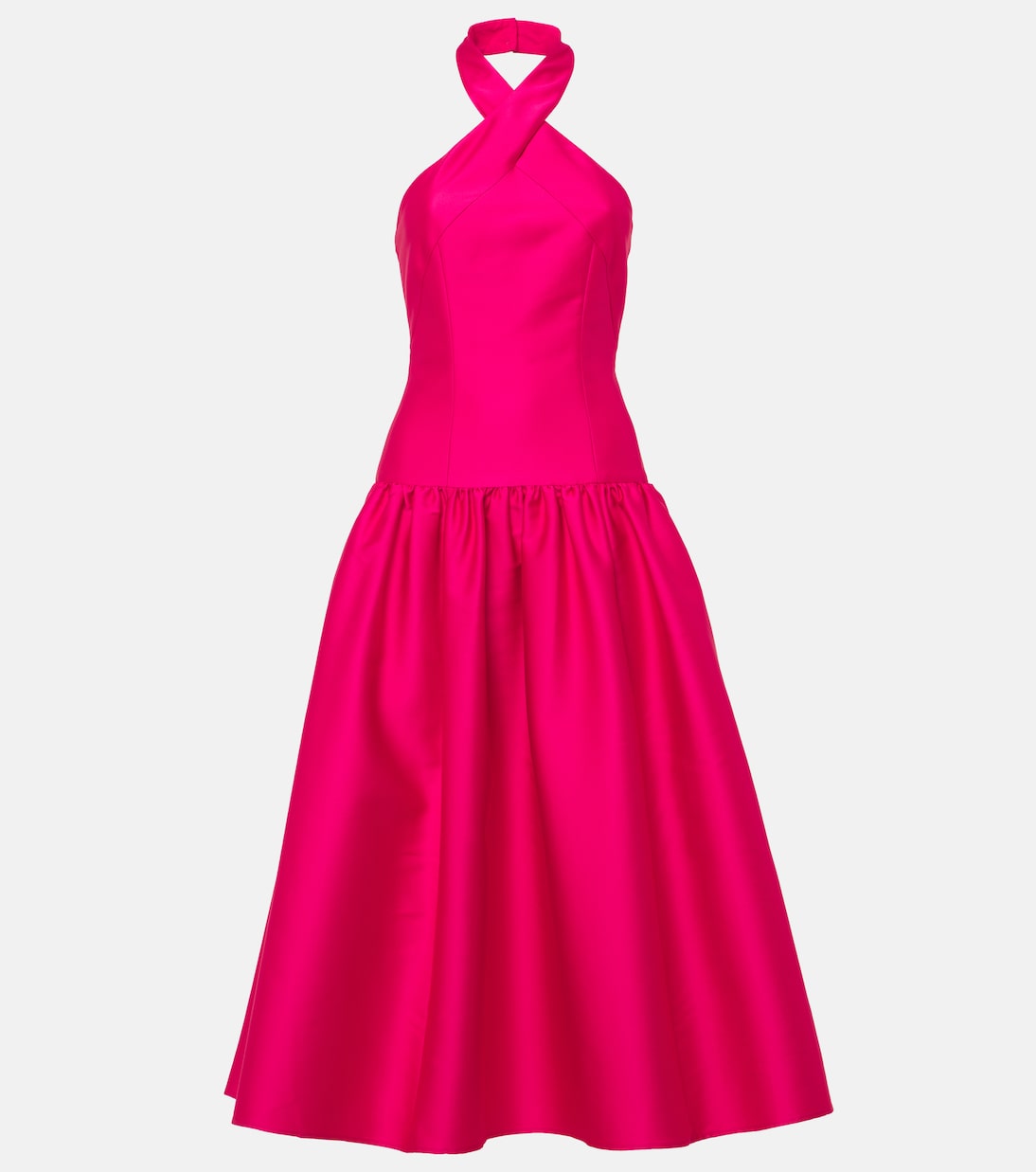 Royal Aura Taffeta Midi Dress(Pink) main image 1
