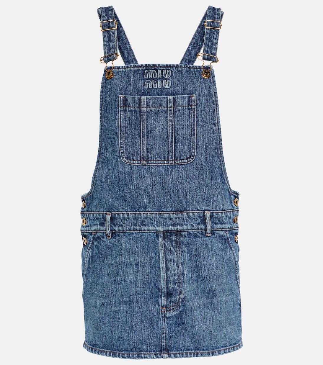 Miu miu denim dress hotsell
