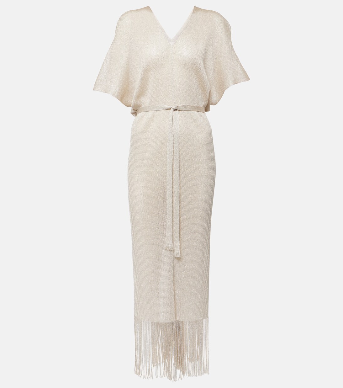 Cover-up Macao aus Lamé in Silber - Max Mara | Mytheresa 
