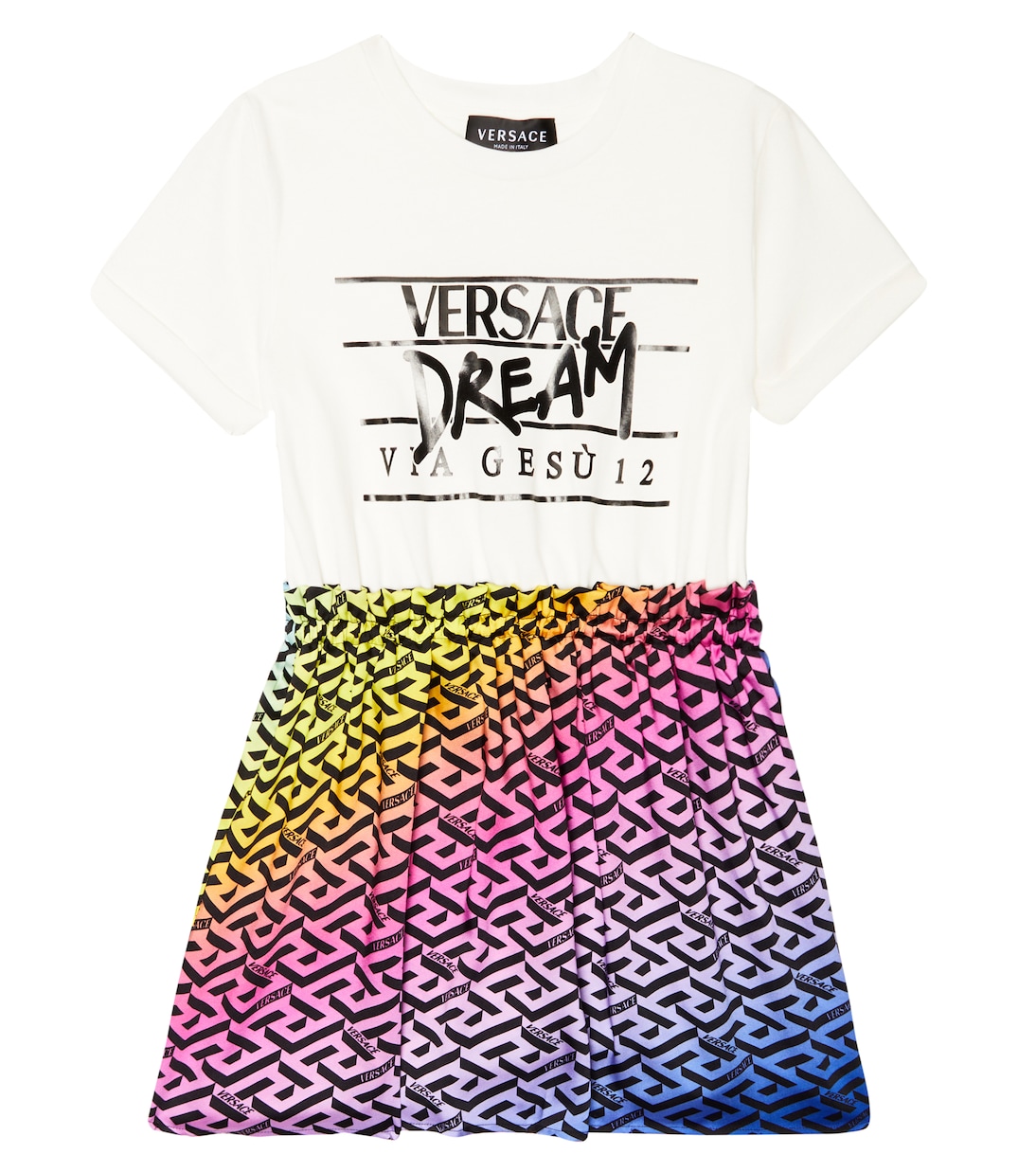 Printed T-shirt dress | Versace Kids