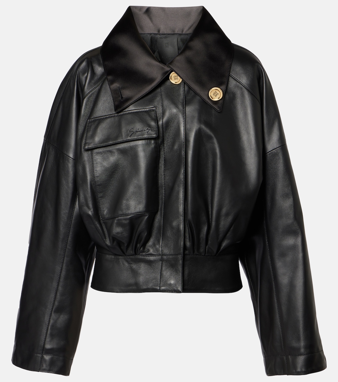 Leather jacket in black Givenchy Mytheresa