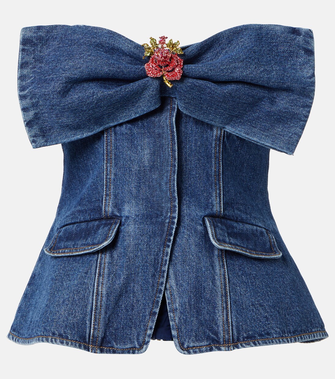 Embellished Backless Top (M) main image 1