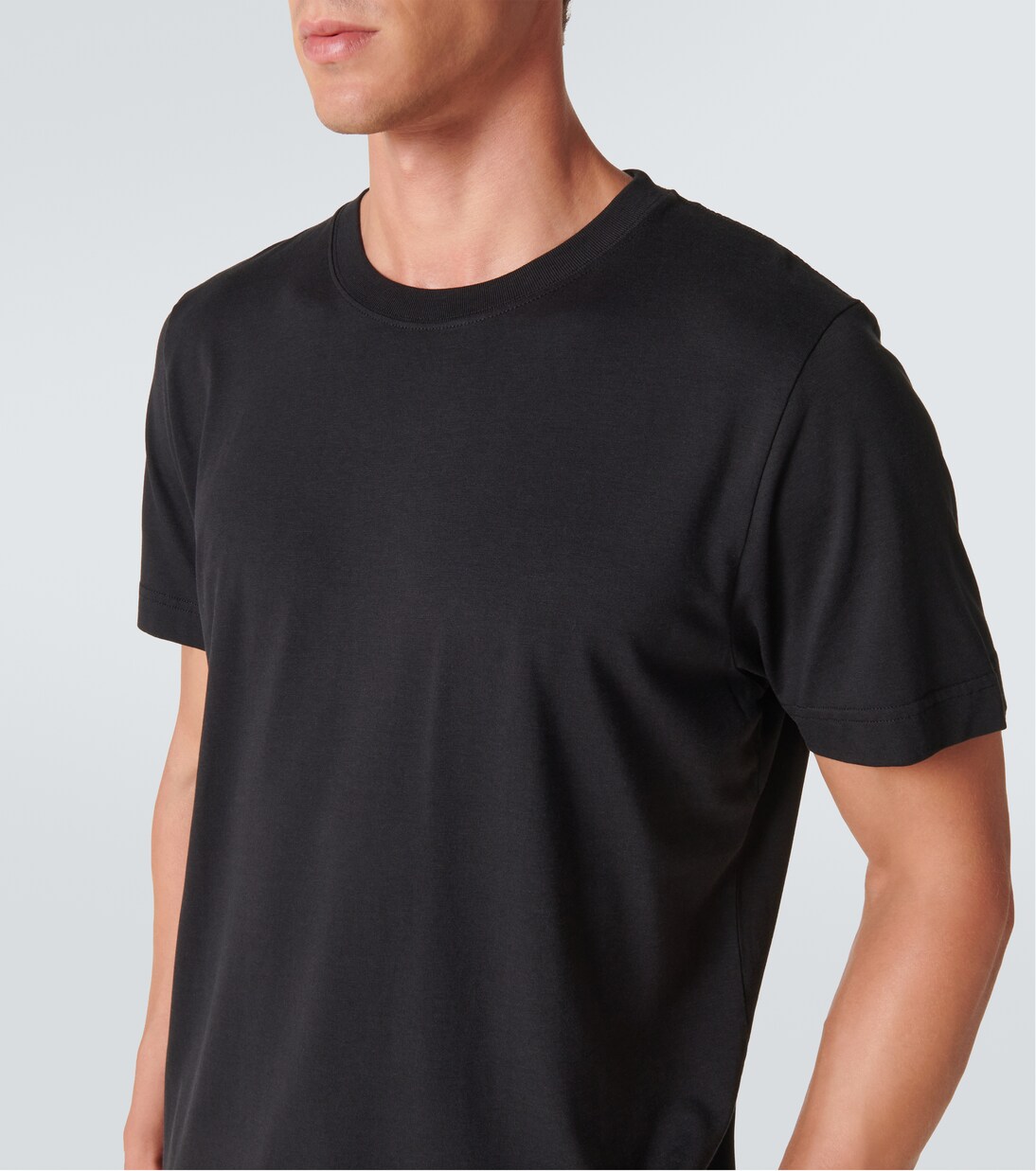 T-Shirt aus Jersey in Schwarz - CDLP | Mytheresa